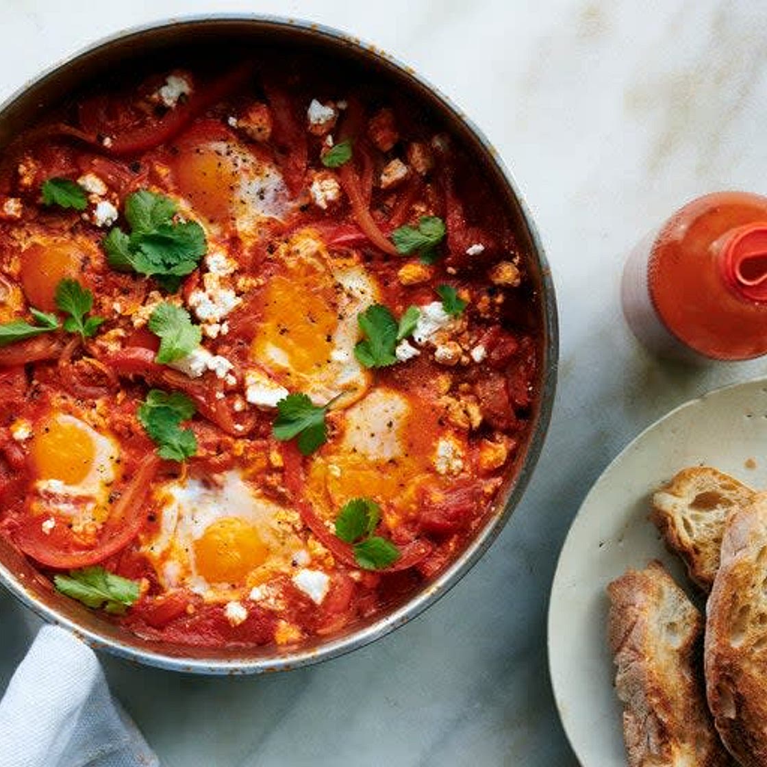 NYT Shakshuka with feta recipe