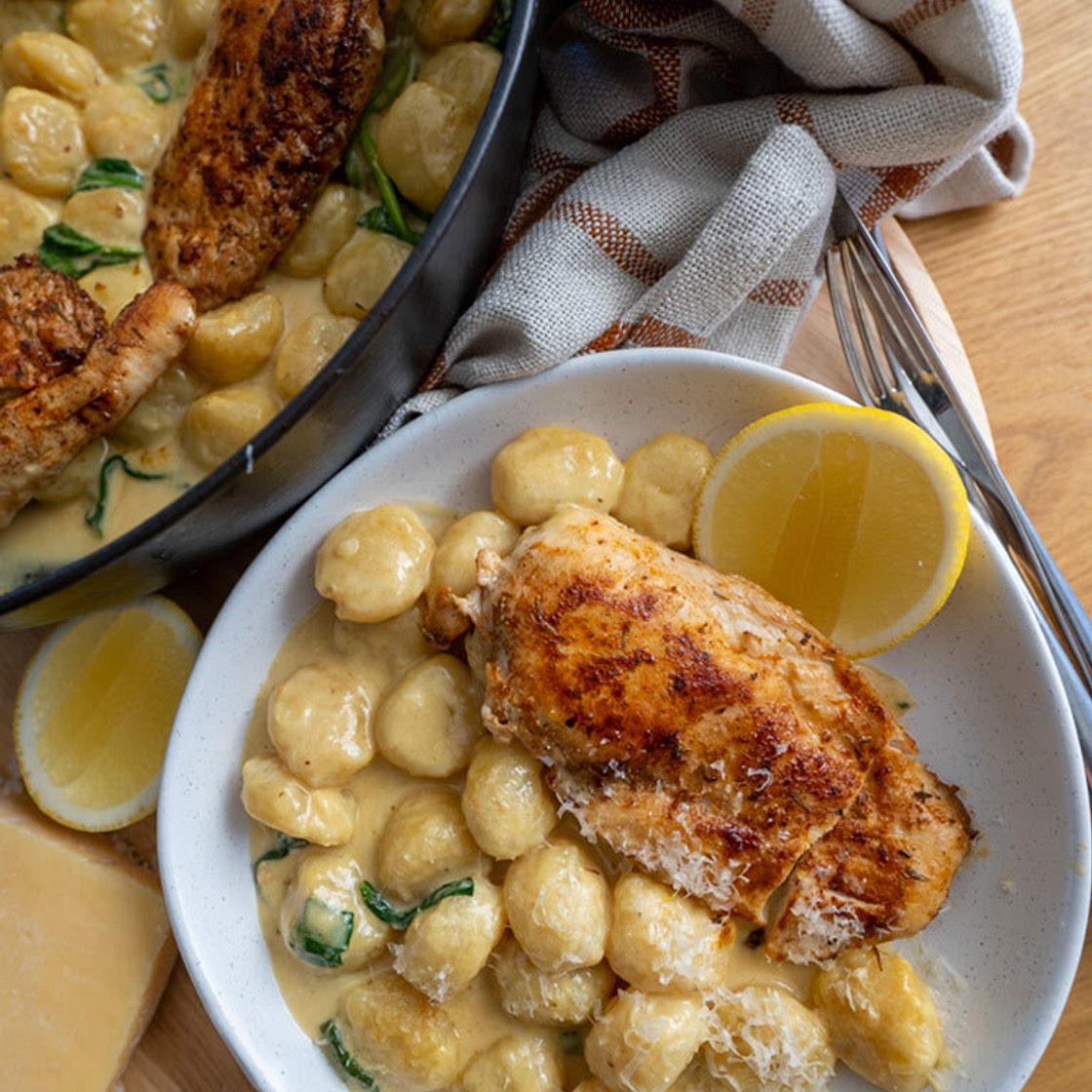One Pan Lemon Gnocchi Chicken