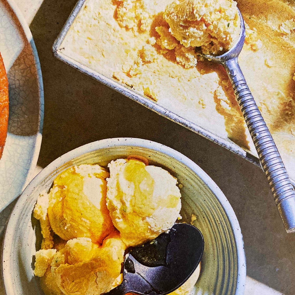 No-Churn Mango Lassi Ice Cream