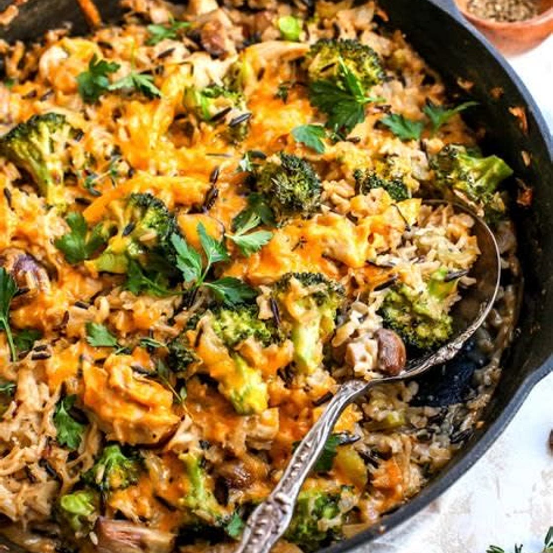 Chicken & Broccoli Rice Casserole 