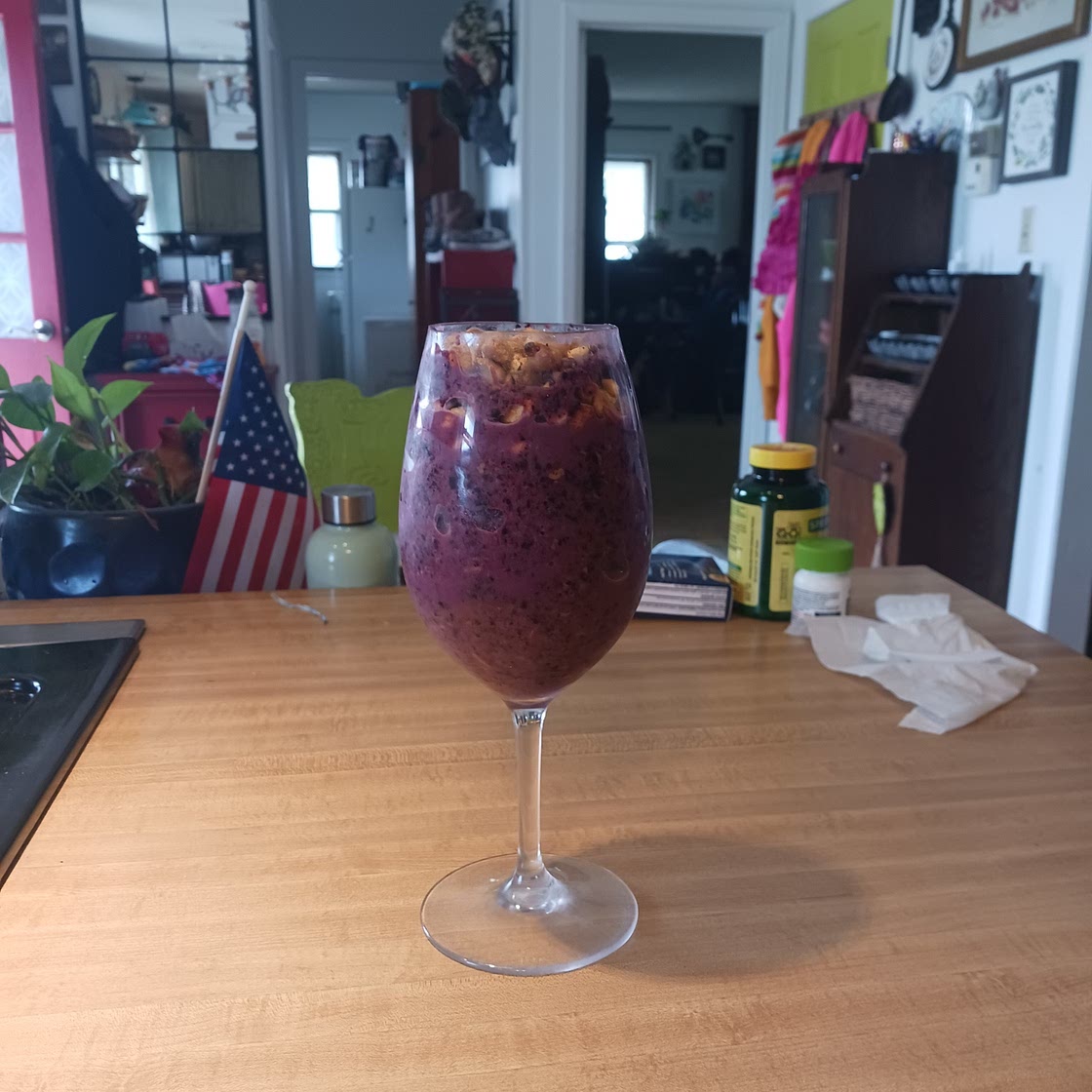 Gluten-free 5 minutes blueberrie smoothies