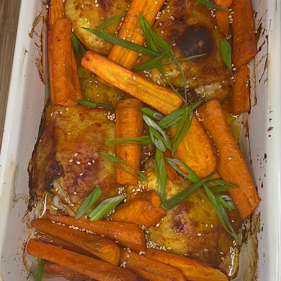 Sweet & Spicy Sheet Pan Chicken