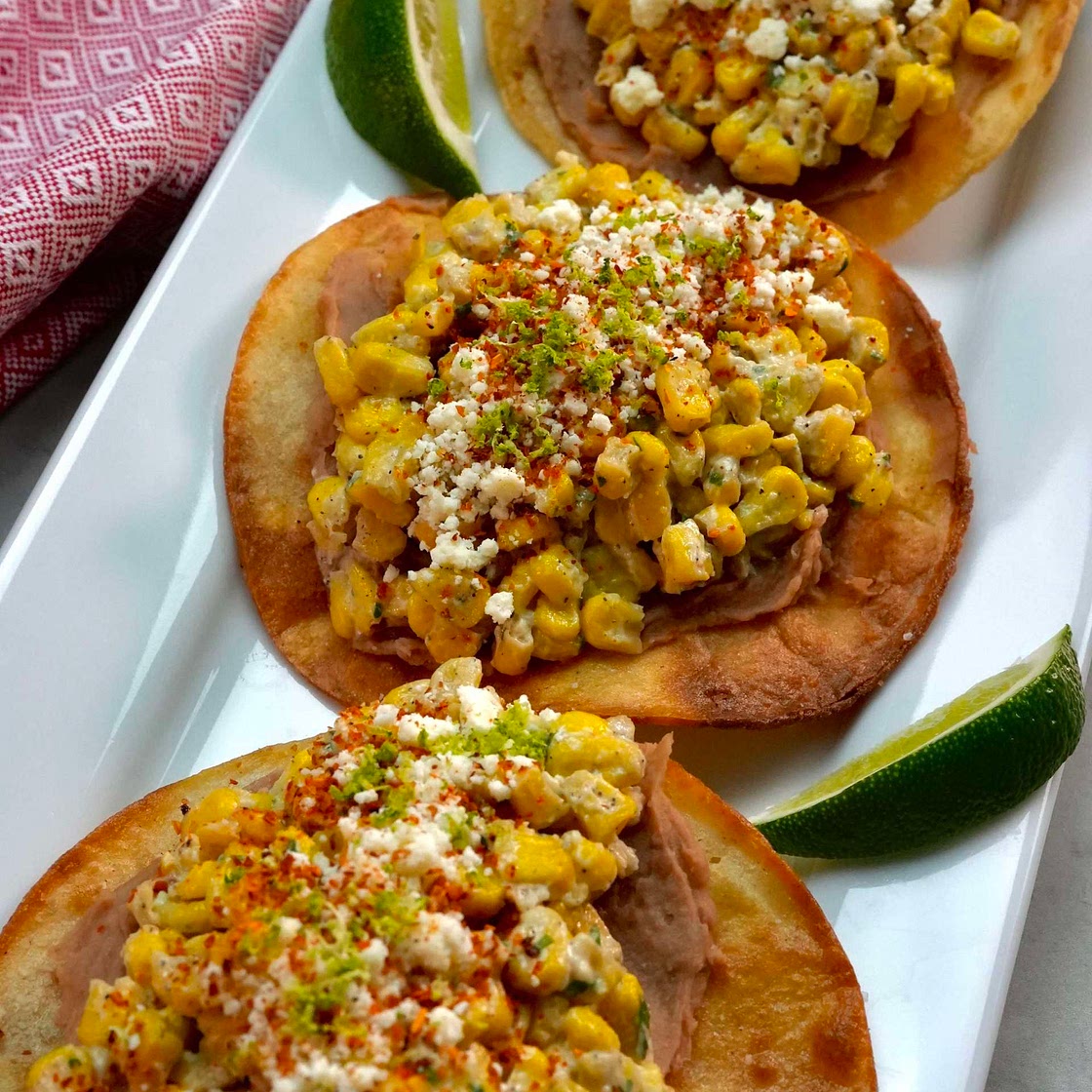 Elote Style Tostada