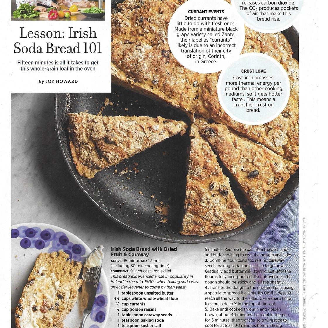 Irish Soda Bread with Dried Fruit and Caraway