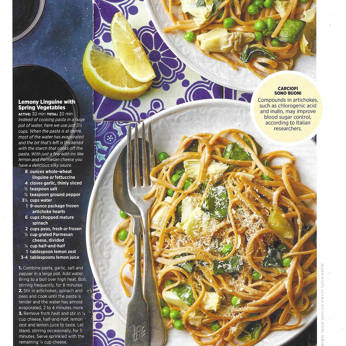Lemony Linguine with Spring Vegetables