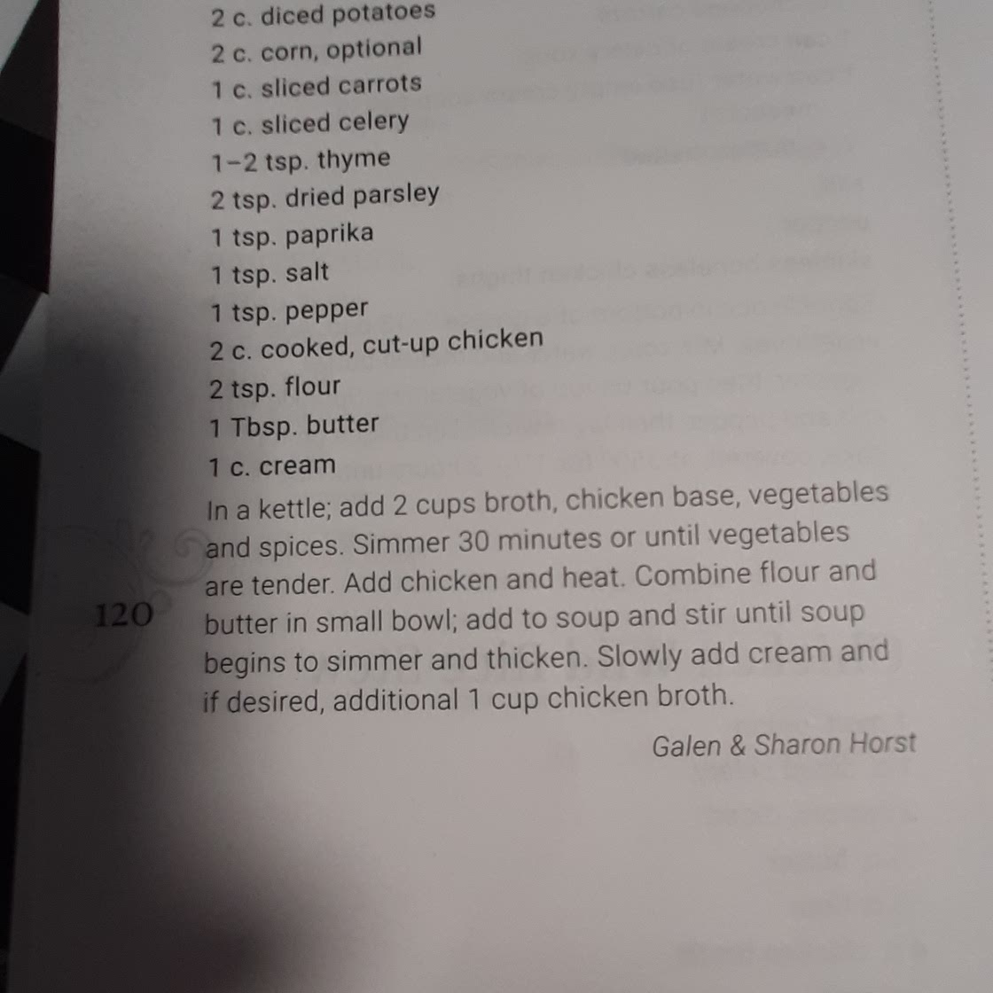 Chicken Vegetable soup