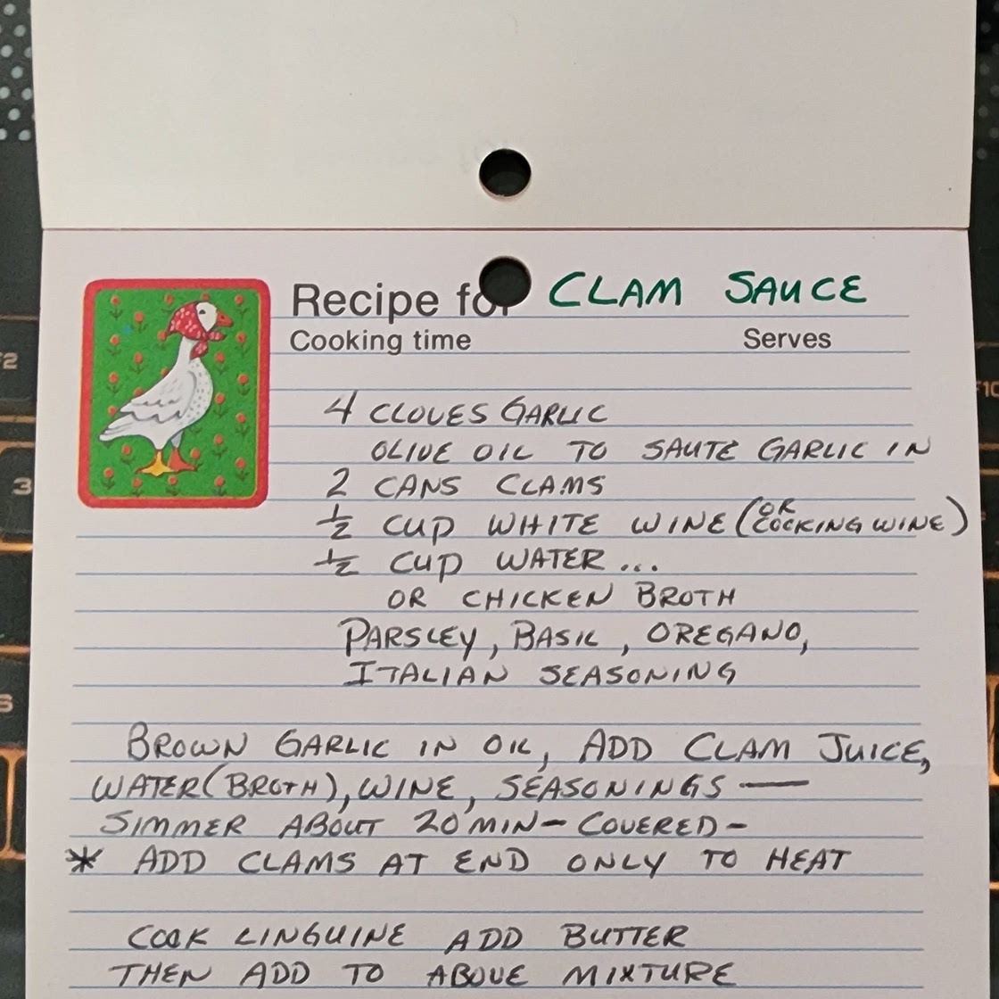 Clam sauce