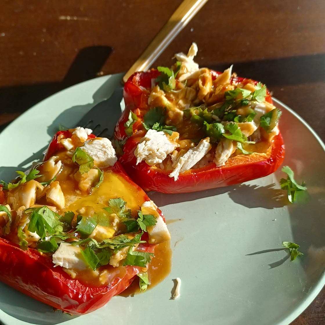 Thai bell pepper boats