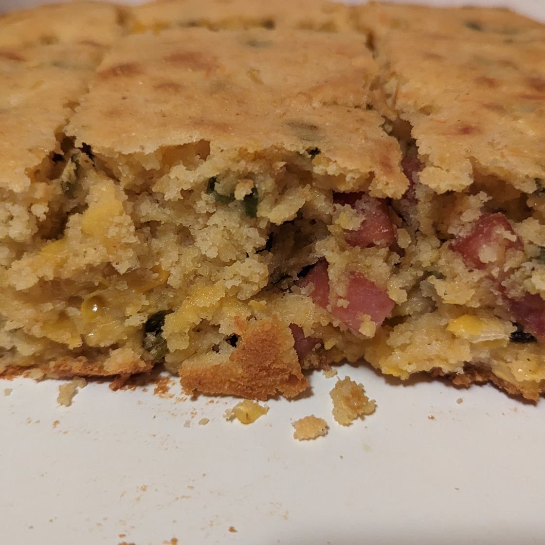 Spam Cornbread Casserole