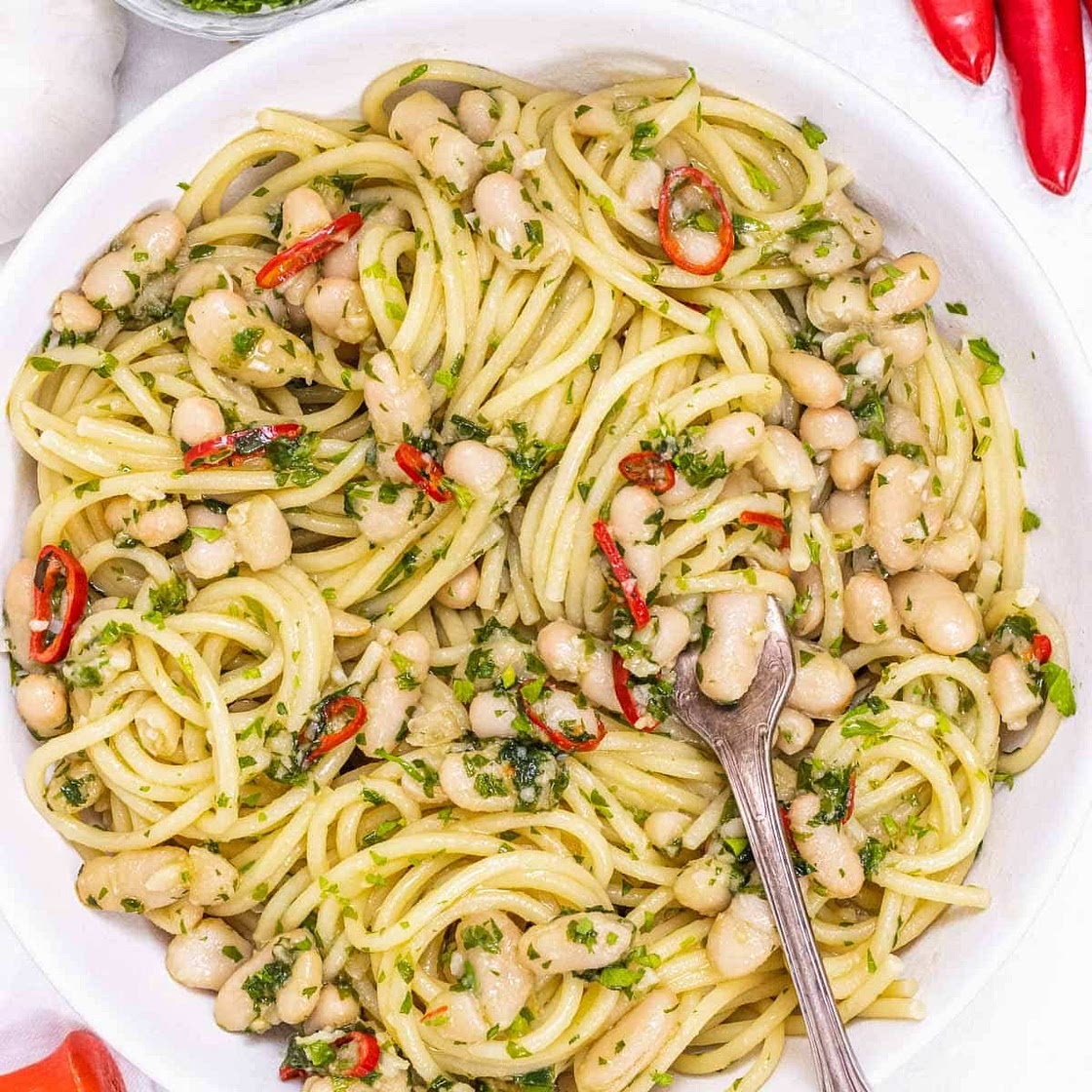 White bean aglio olio