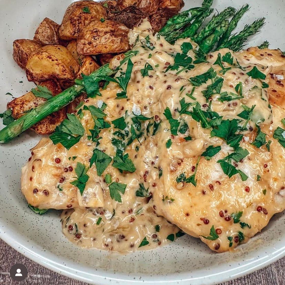 Honey mustard chicken