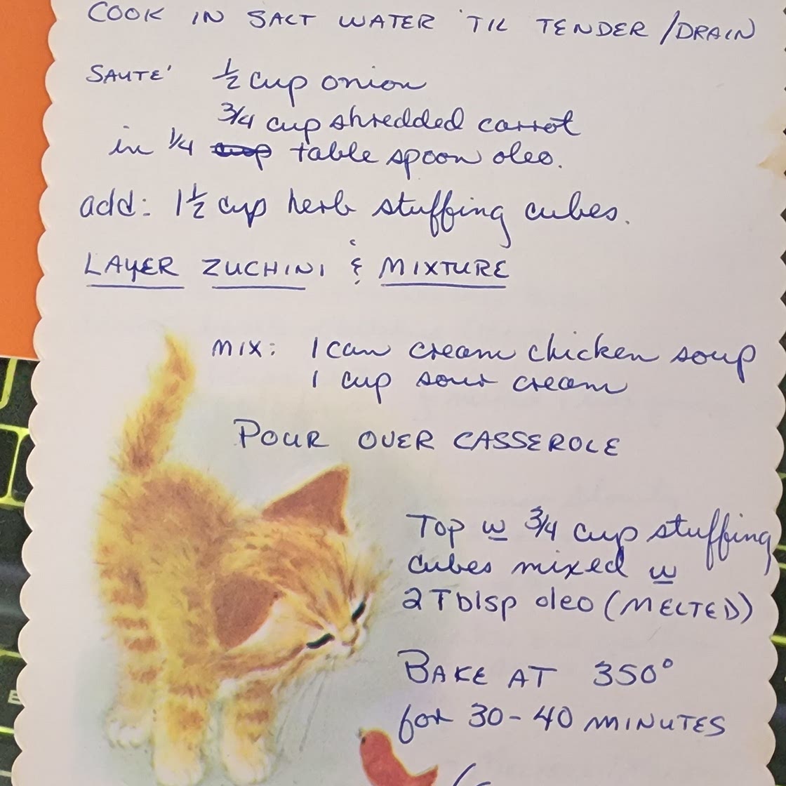 Zucchini casserole