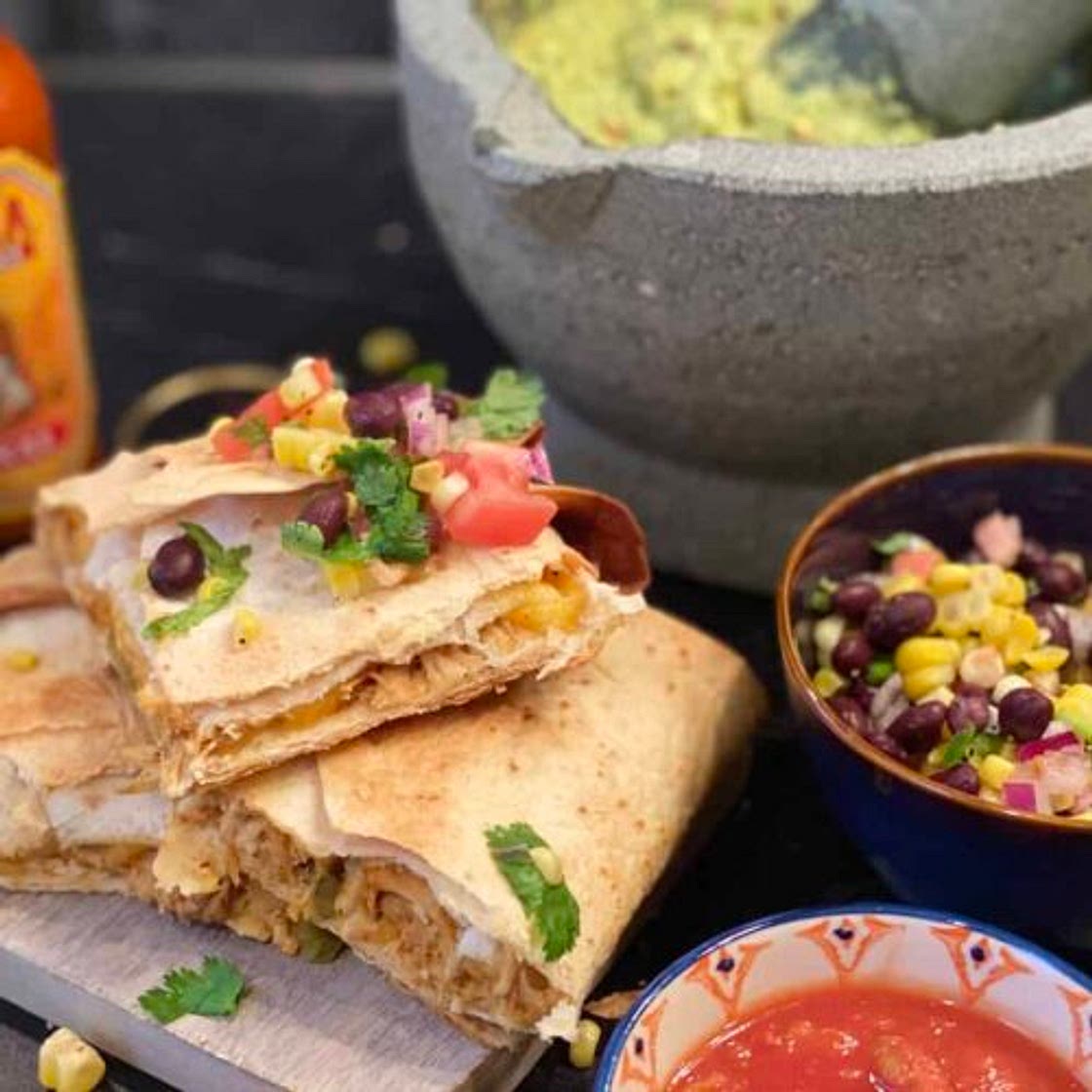 Oven Baked Chicken Quesadillas