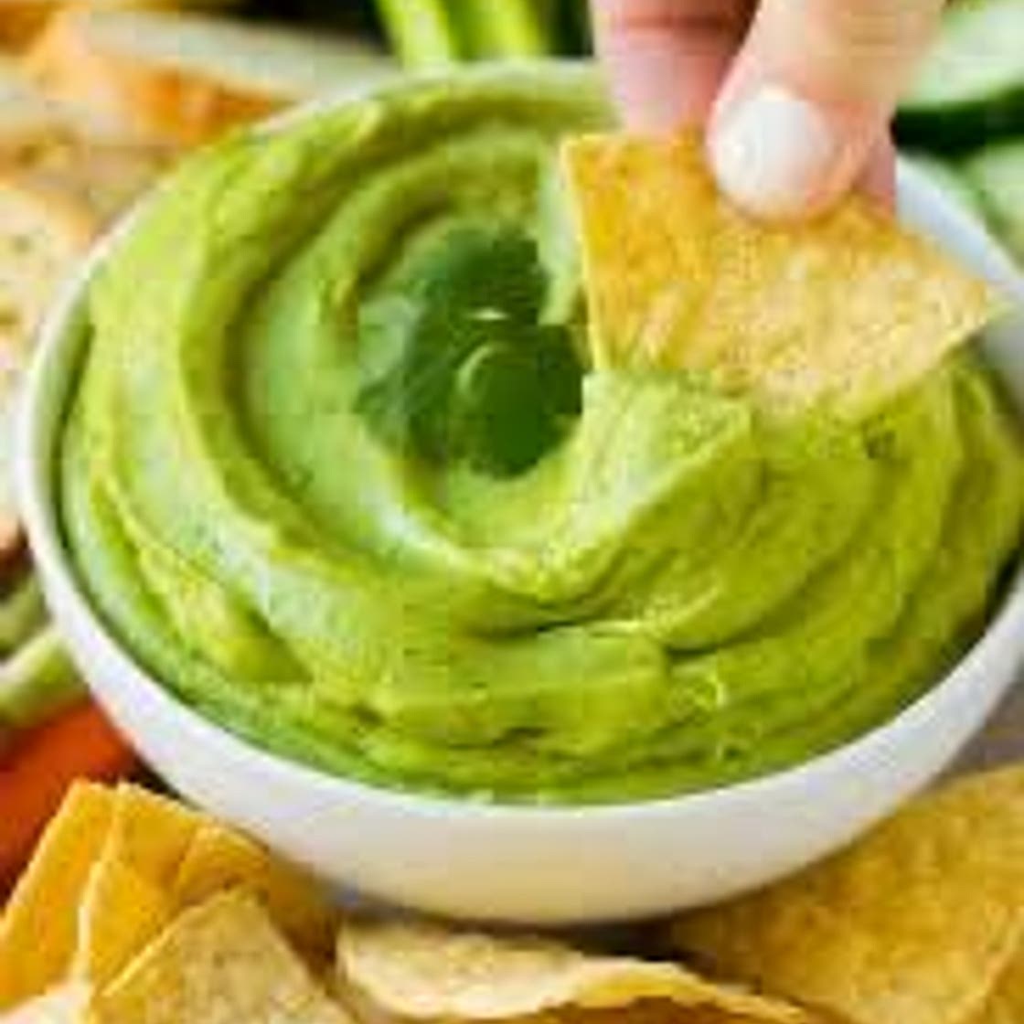 Creamy cilantro avocado dip