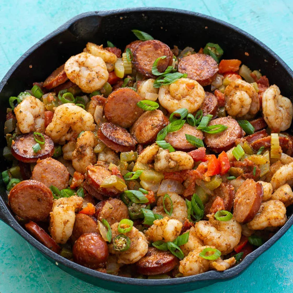 Creole Shrimp and Sausage Skillet