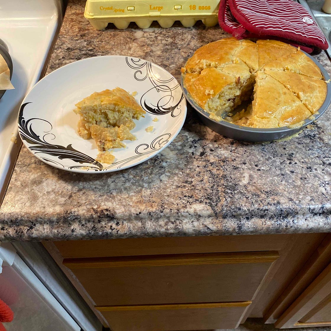 Breakfast potato pie