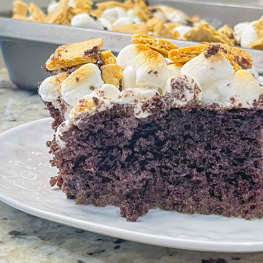 S’mores poke cake 