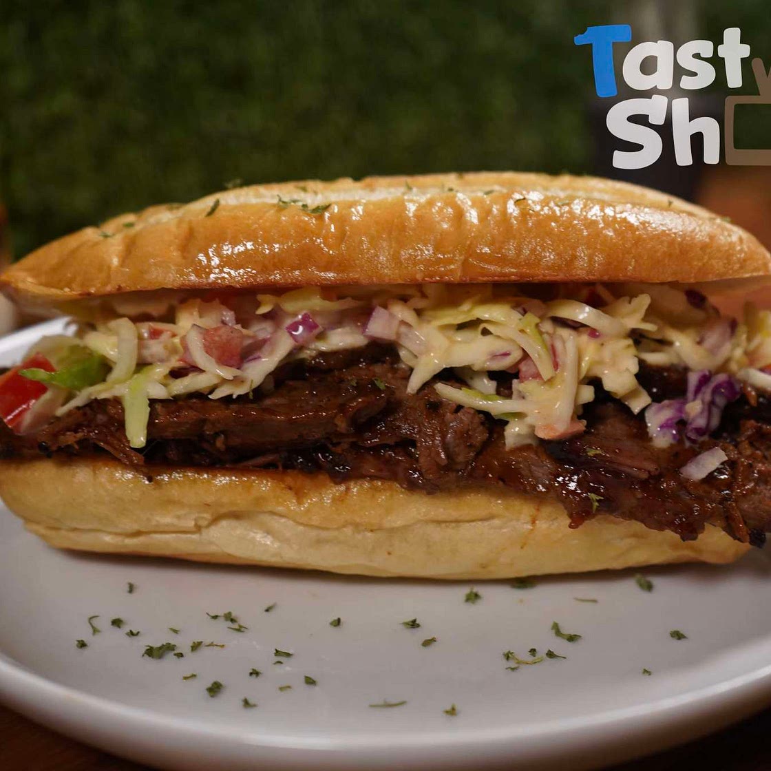 Homemade Beef Brisket Sandwich