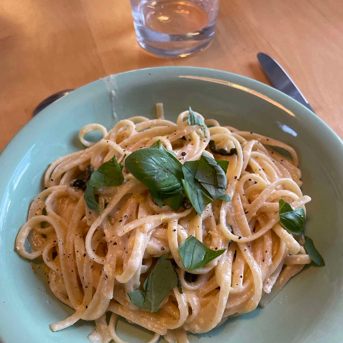 Tagliatelles citron basilic