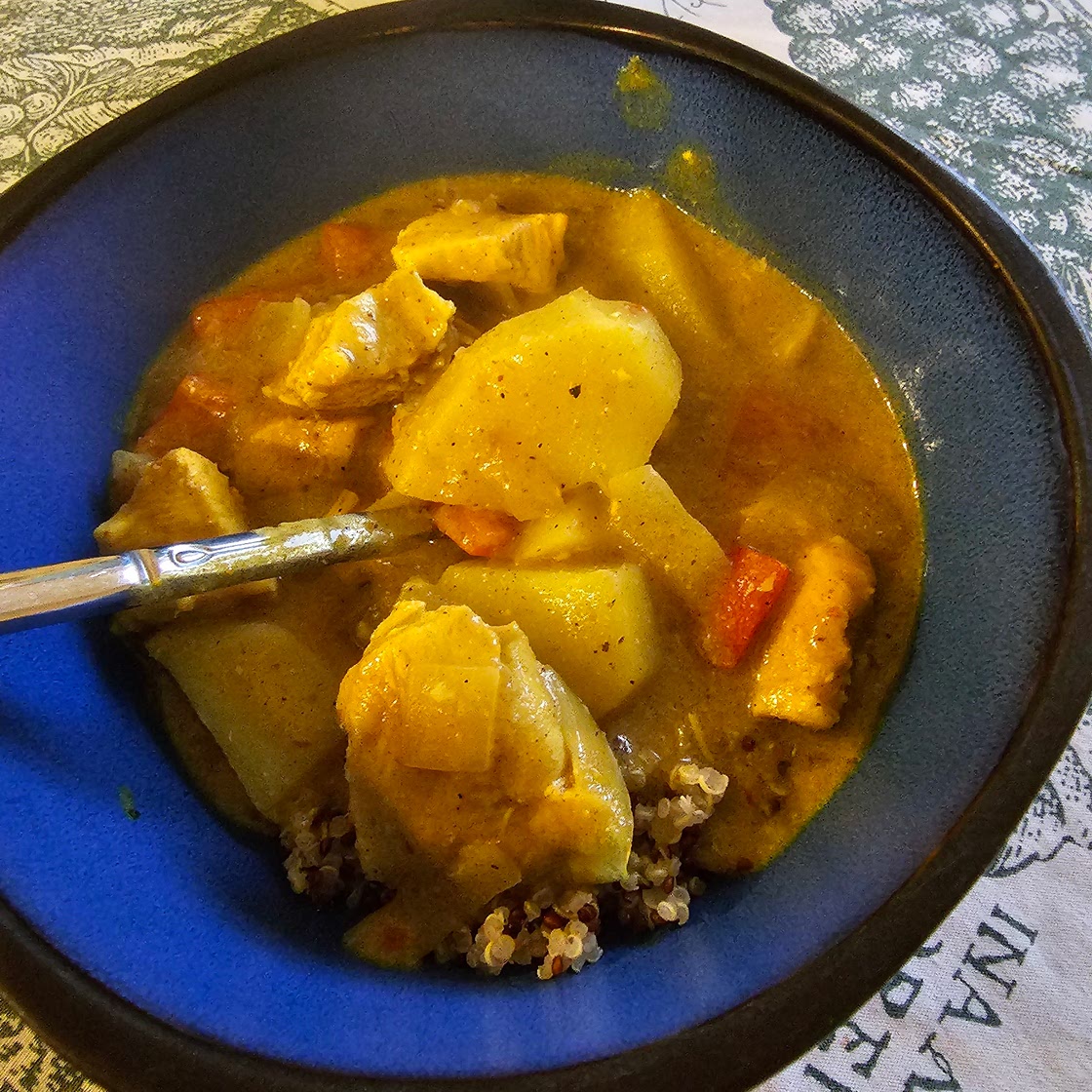 Homemade chicken potato Curry