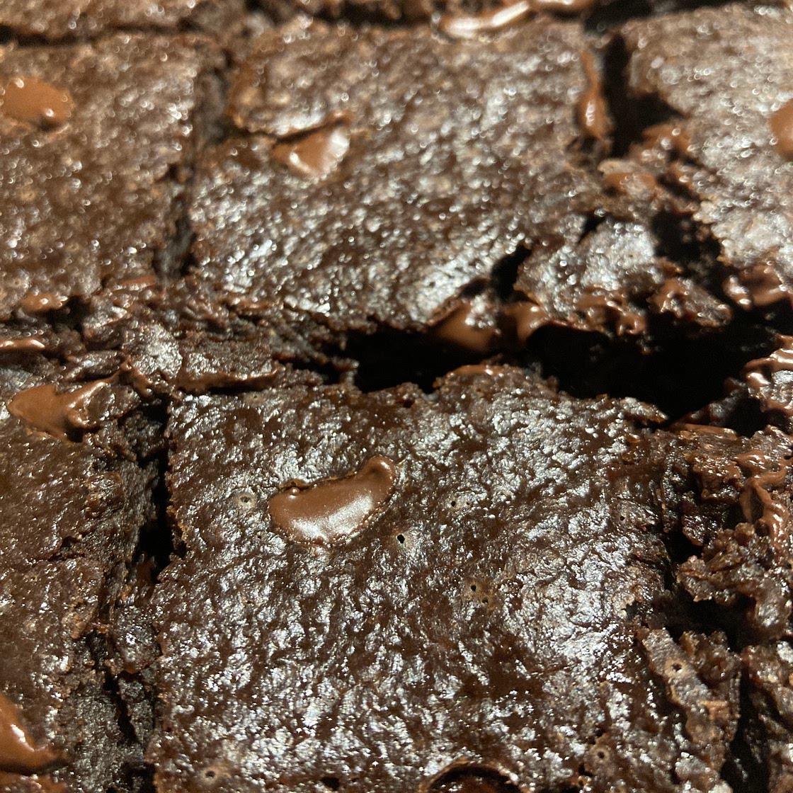 Brownies with black beans