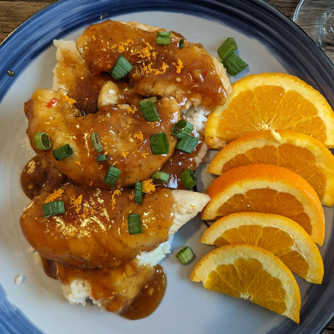 Honey Sriracha Orange Chicken
