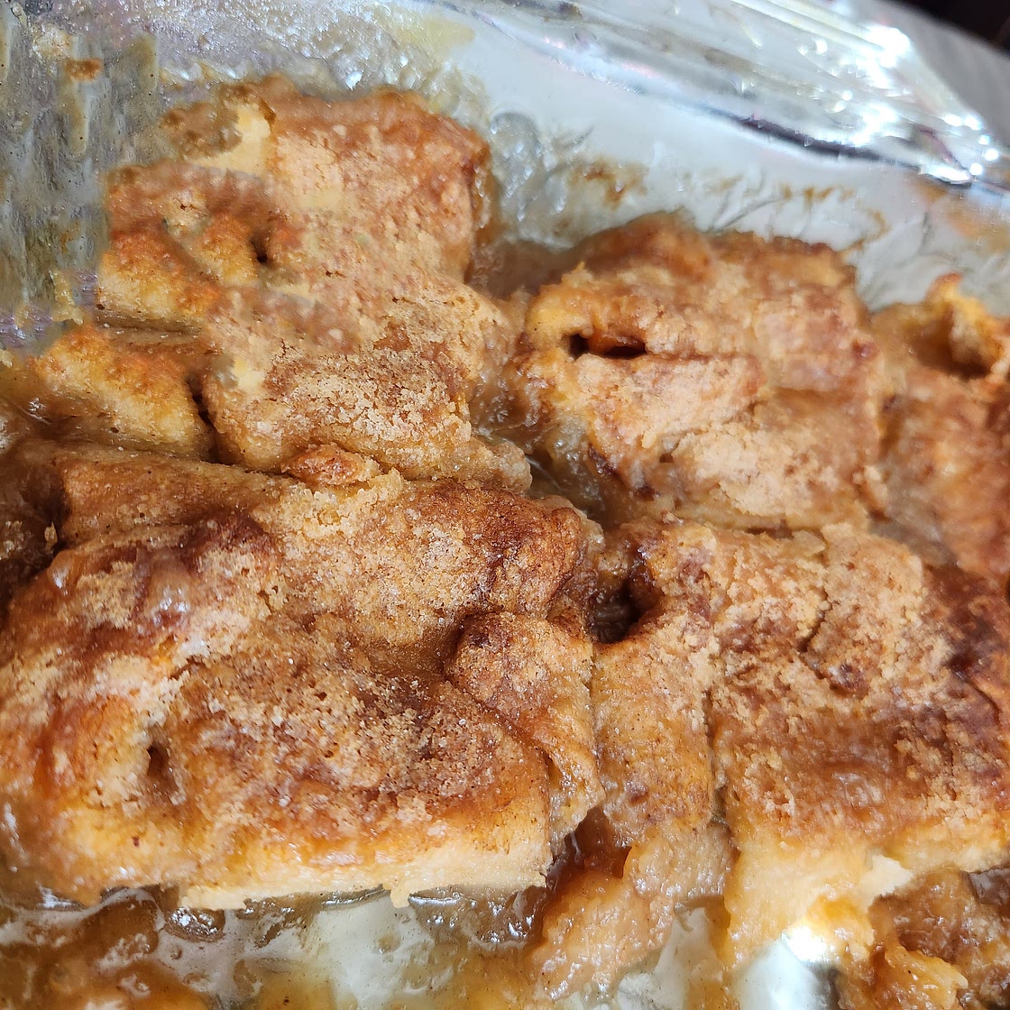 Peach dumplings