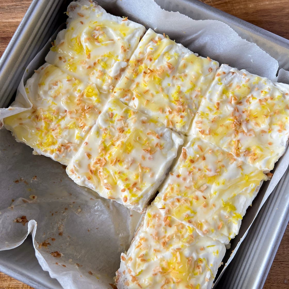 Lemon Coconut Tres Leches Cake