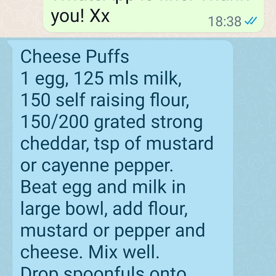 Cheesy puffs