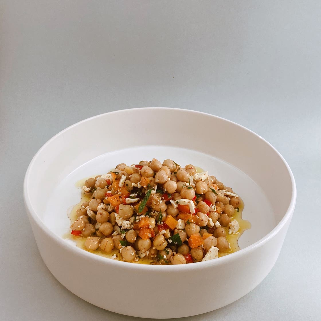 Mediterranean chickpea salad 