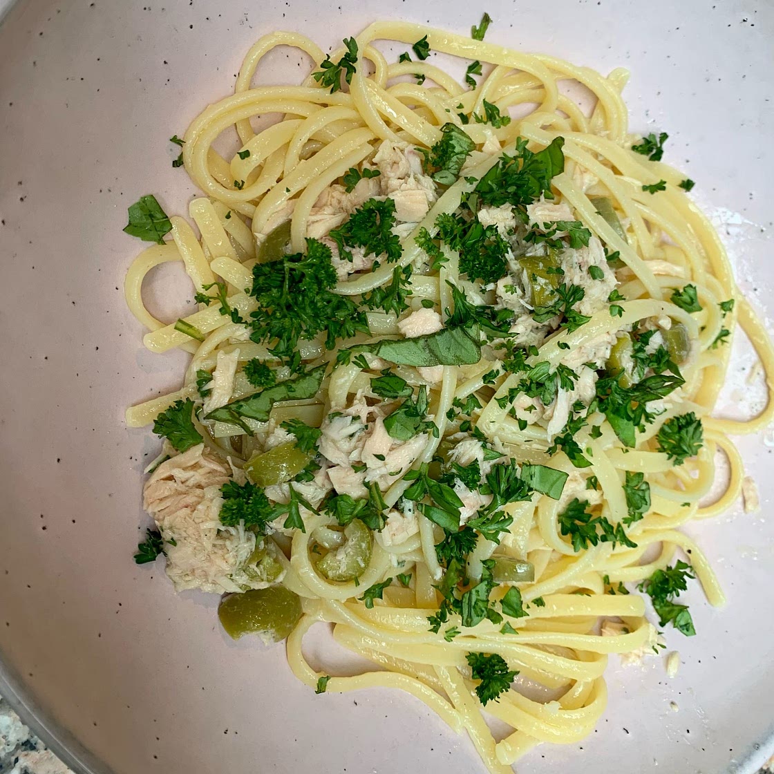 Lemony Canned Tuna Spaghetti (paleo, gluten-free)