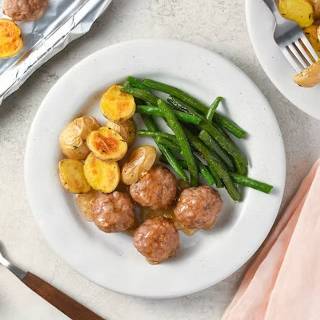 Cheddar Apple Pork Meatballs