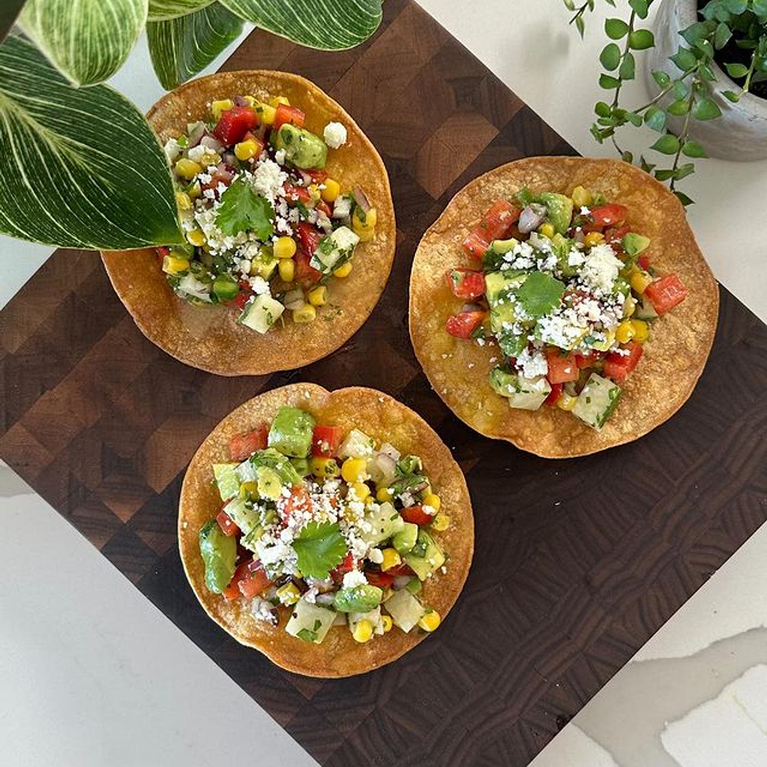 Veggie ceviche tostadas✨