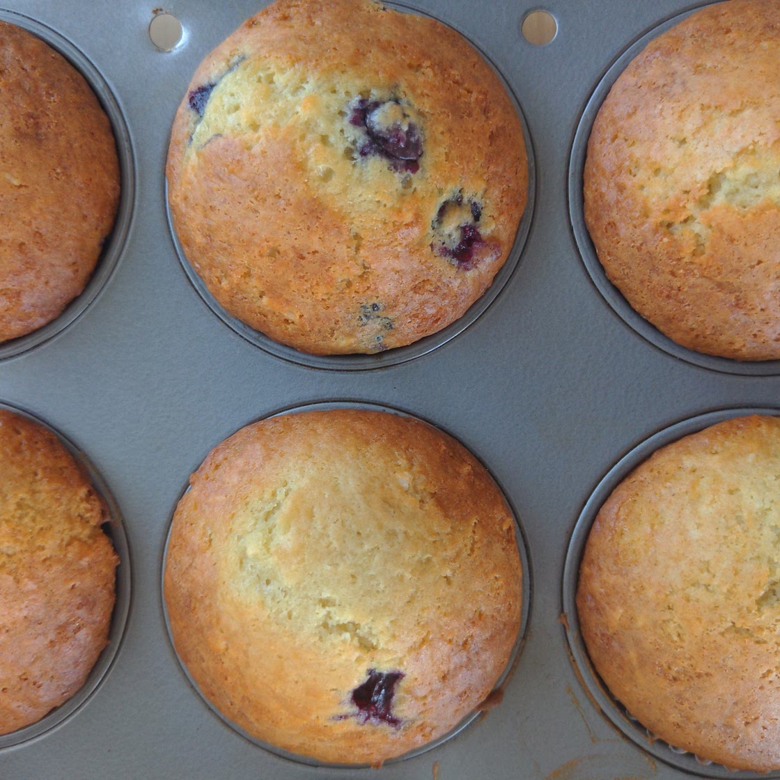 Muffins aux bleuets et noix