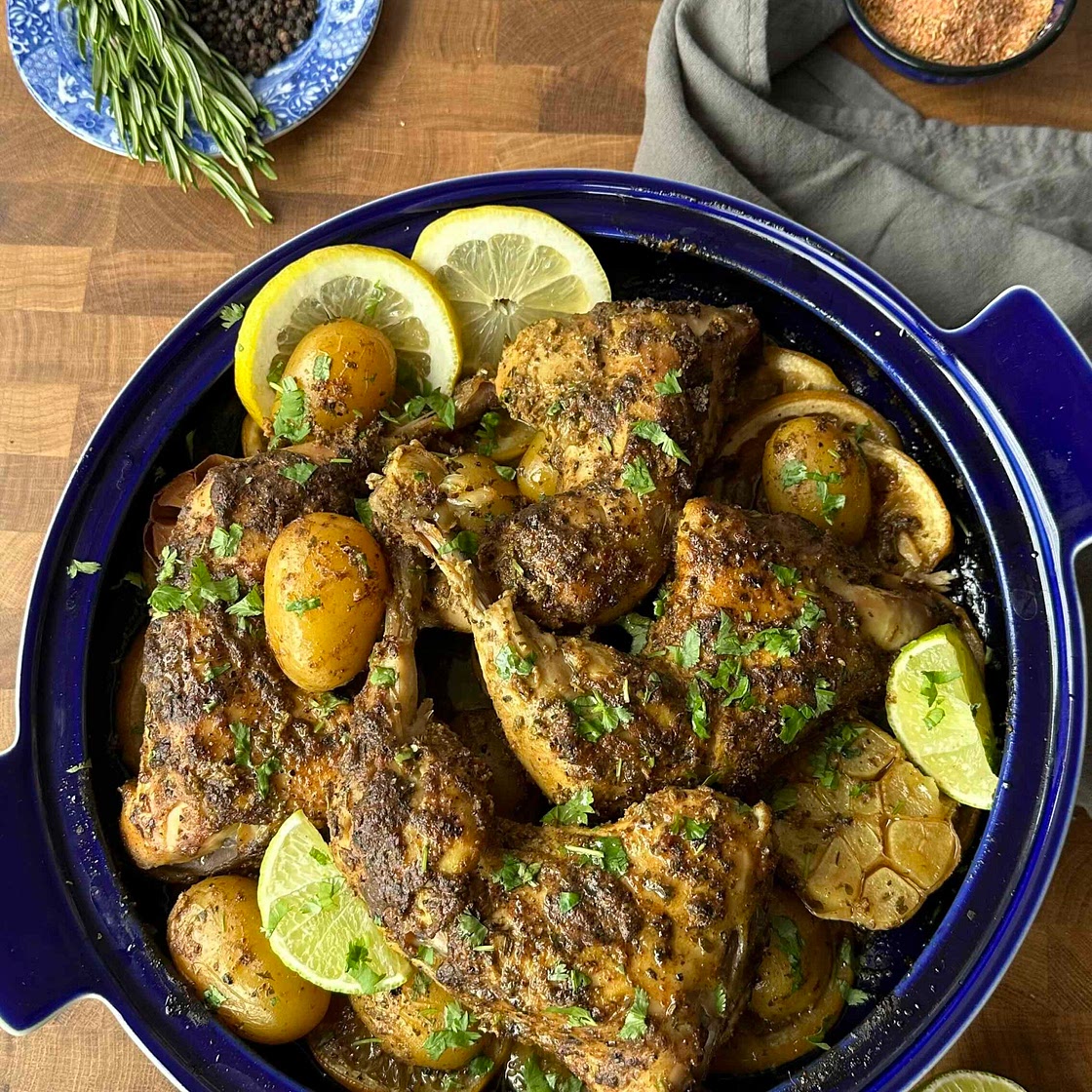 Lemon Chicken ( Moroccan Inspired) 