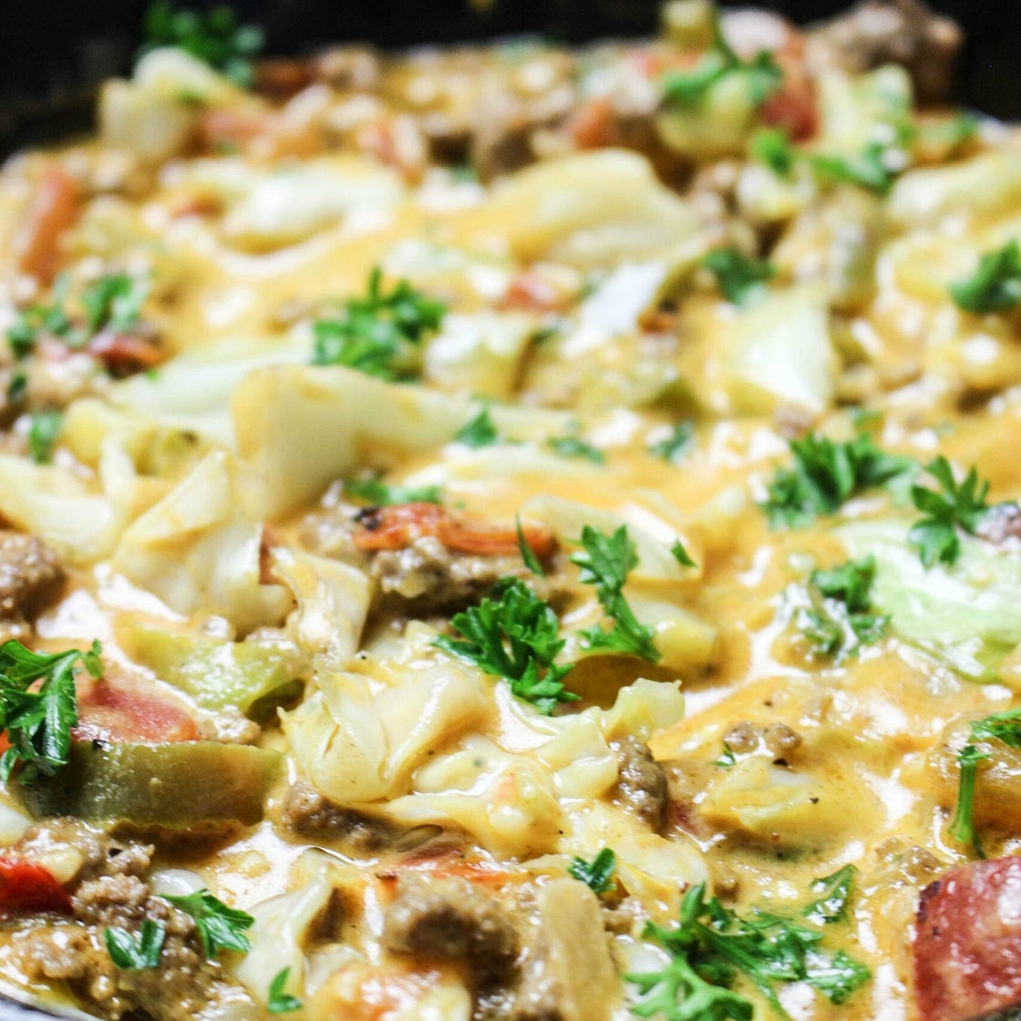 Cheesy Cabbage Creole