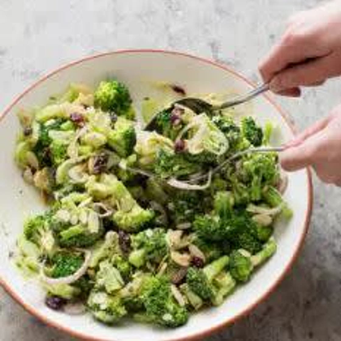 Broccoli Salad with Almonds and Cranberries