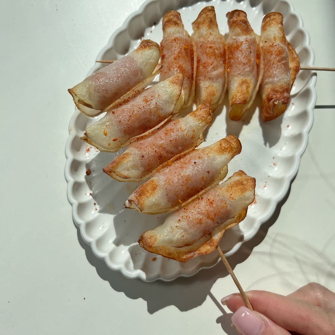 FUN & EASY potato sausage skewers!