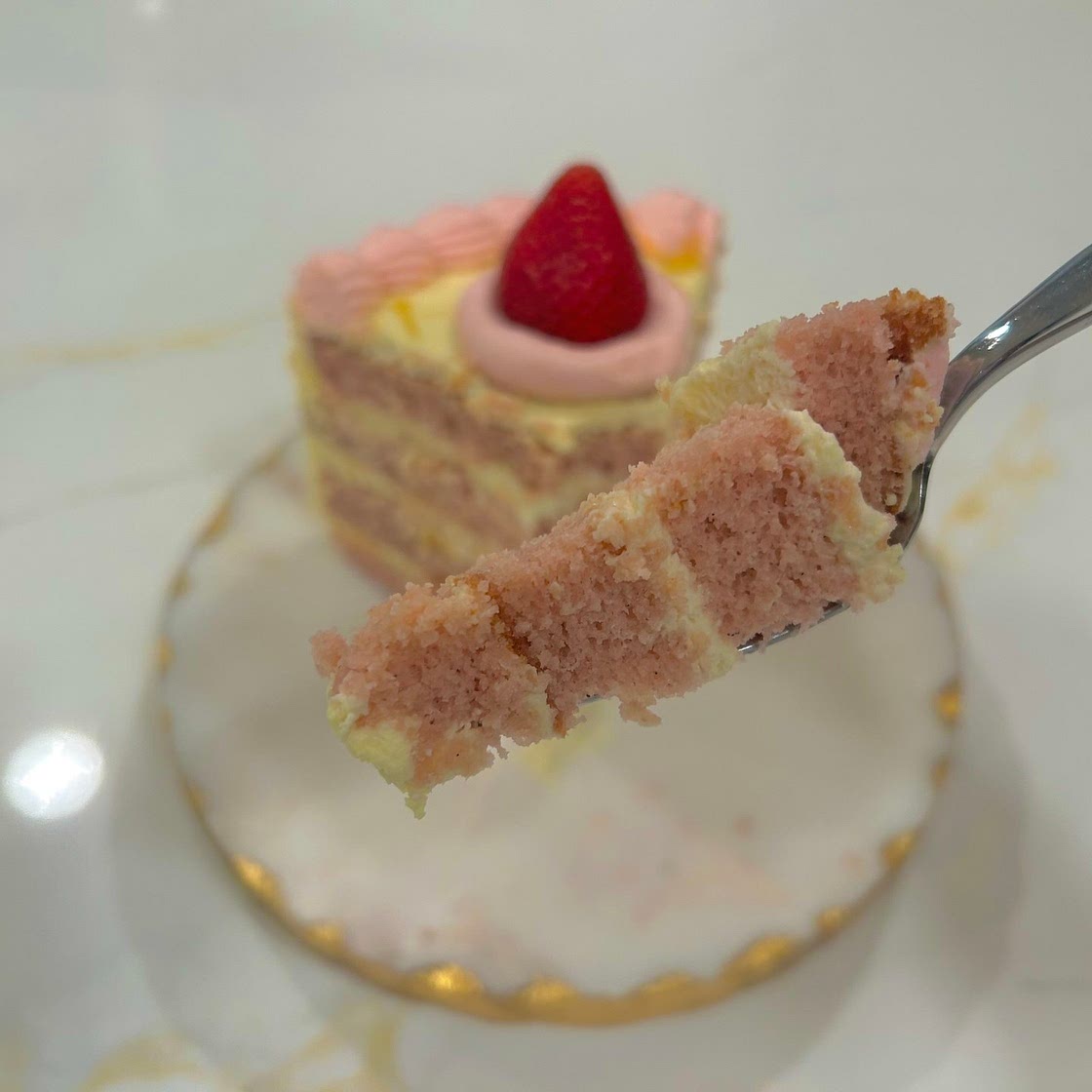 Strawberry Chiffon Cake