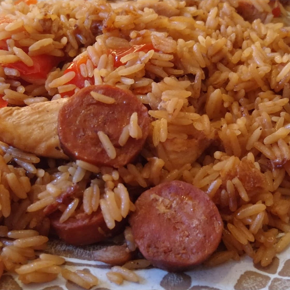 Chicken & chorizo jambalaya