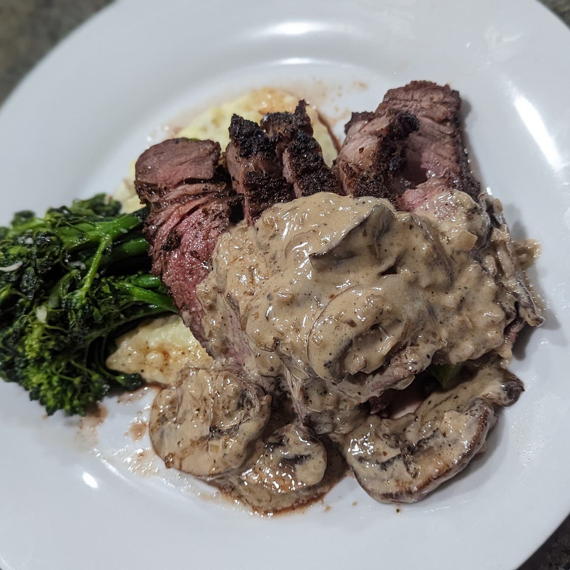 Whiskey Mushroom Cream Sauce