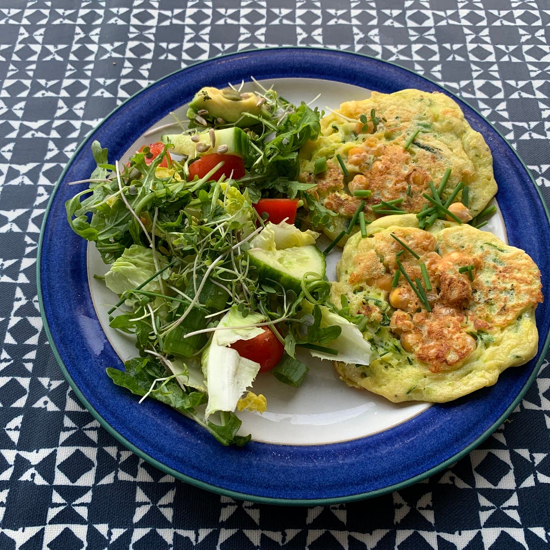 Courgette and Chickpea Fritters