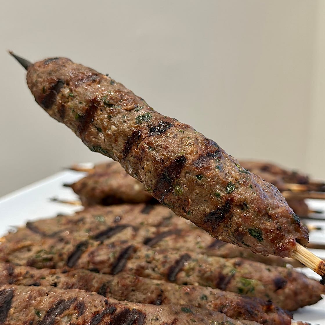 Grilled kofta kebab