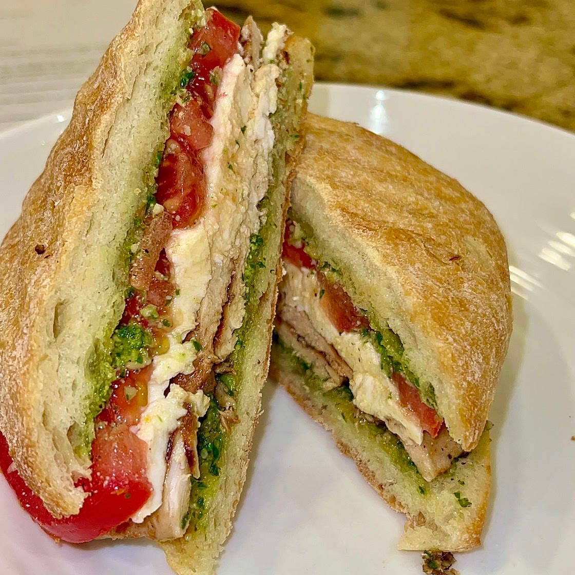 Chicken Pesto Caprese Panini