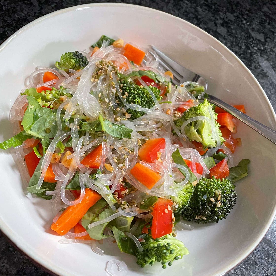 🍜🥗15-Minute Glass Noodle Salad by