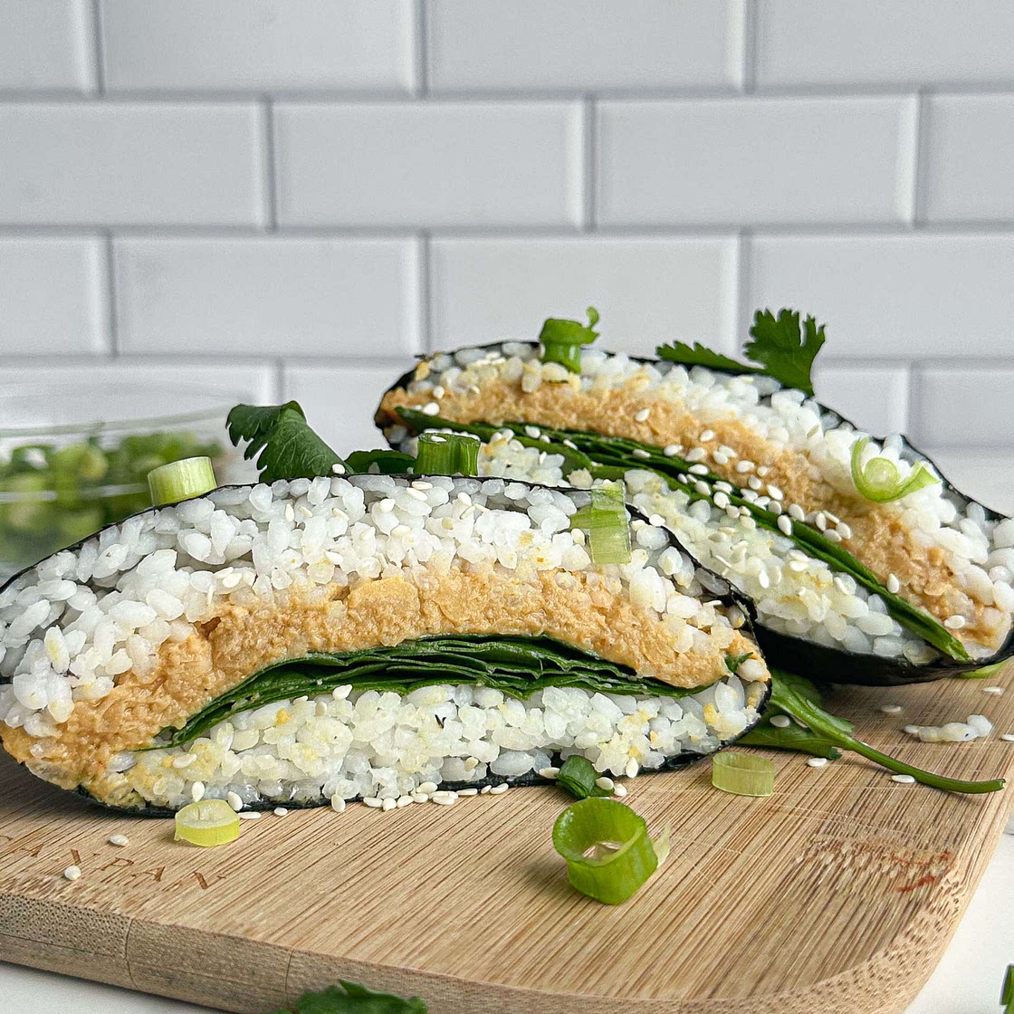 Peanut Chickpea Sushi Sandwich