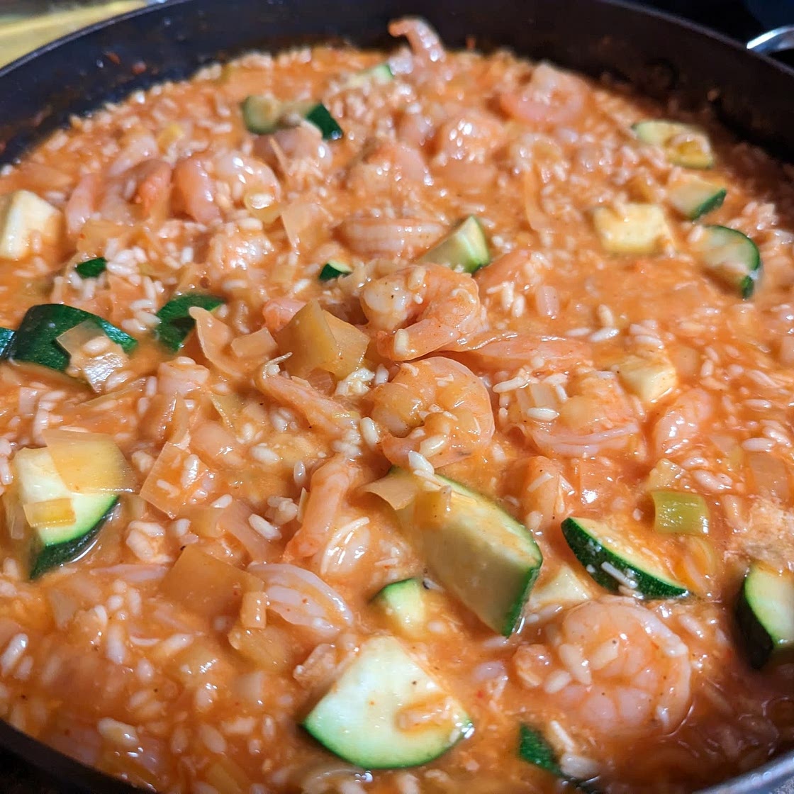 Prawn and Tomato Risotto