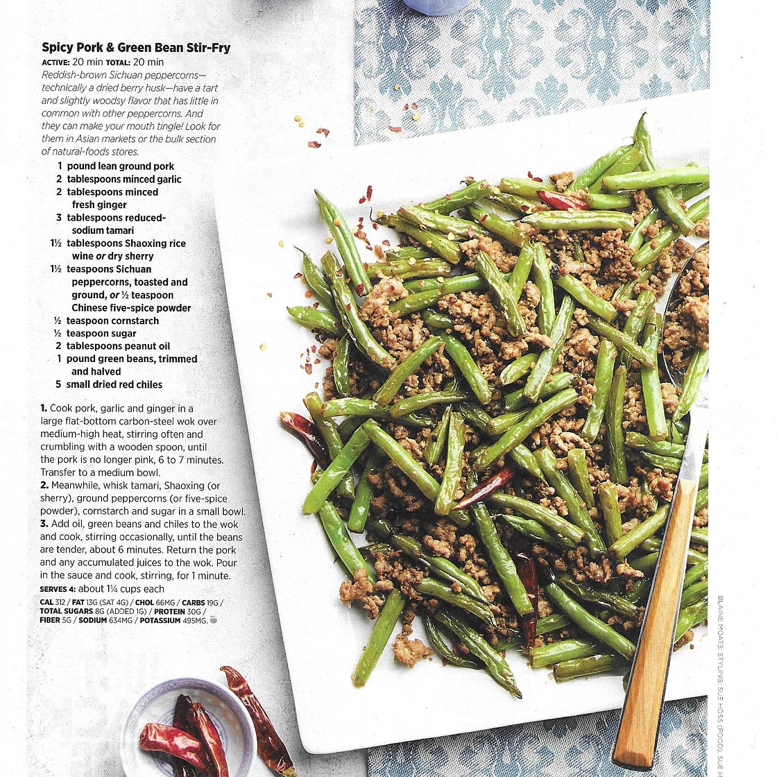 Spicy Pork and Green Bean Stir Fry