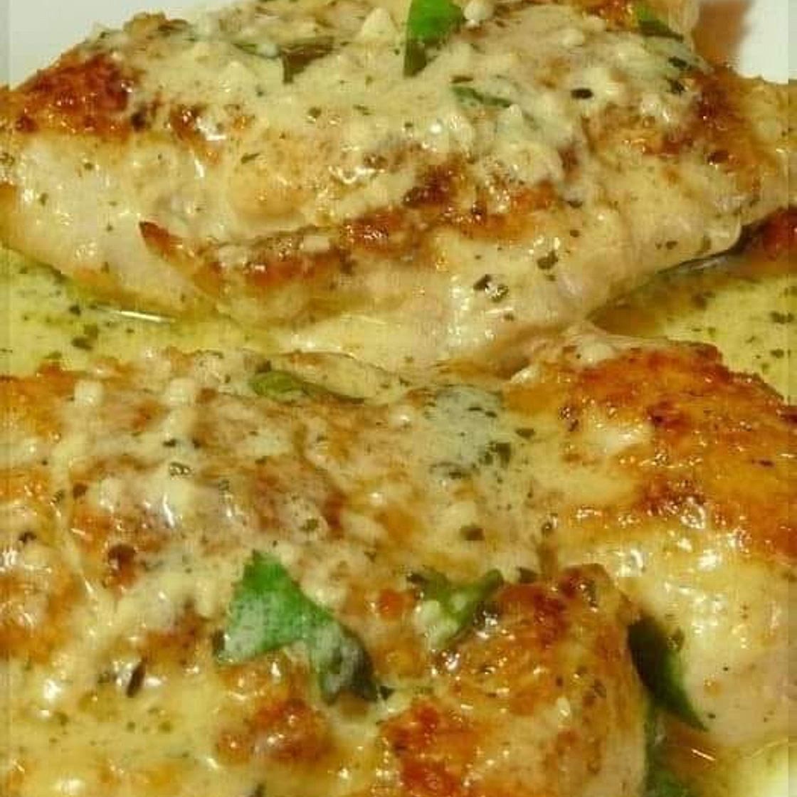 Keto creamy garlic parmesan chicken
