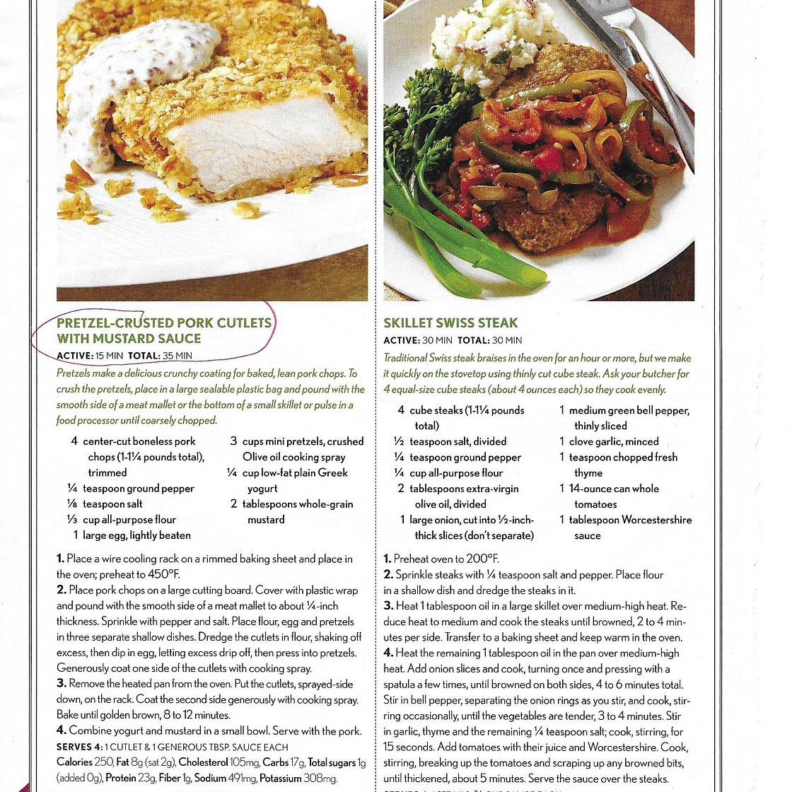 Pretzel Crusted Pork Cutlets with Mustard Sauce
